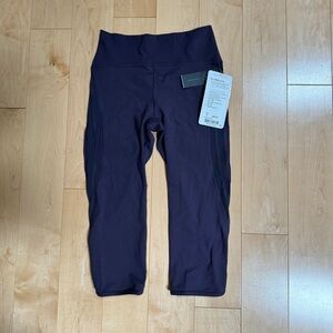 Lululemon Purple Cropped Leggings, High Waisted, Luxtreme